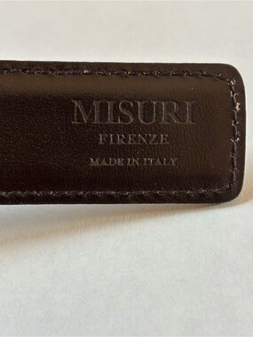 Misuri Firenze Mens Reversible Belt Size 36 Black Brown Leather Made In Italy
